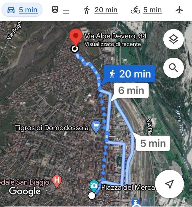 Апартаменты "La Bella Della Cappuccina" Casa Con Parcheggio Interno Gratuito Домодоссола Экстерьер фото